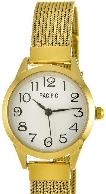 Наручные часы pacific x6131 корп-золот циф-бел сетка