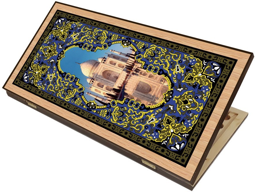 Нарды + Шашки Сирия Тадж-Махал средние (Россия, дерево, 50 см), Partida