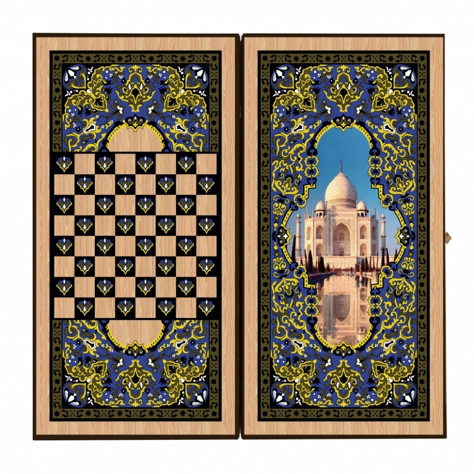 Нарды + Шашки Сирия Тадж-Махал средние (Россия, дерево, 50 см), Partida