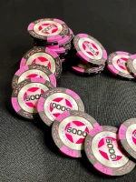 Фишки для игры в покер Black Stars номиналом 5000 (25шт)