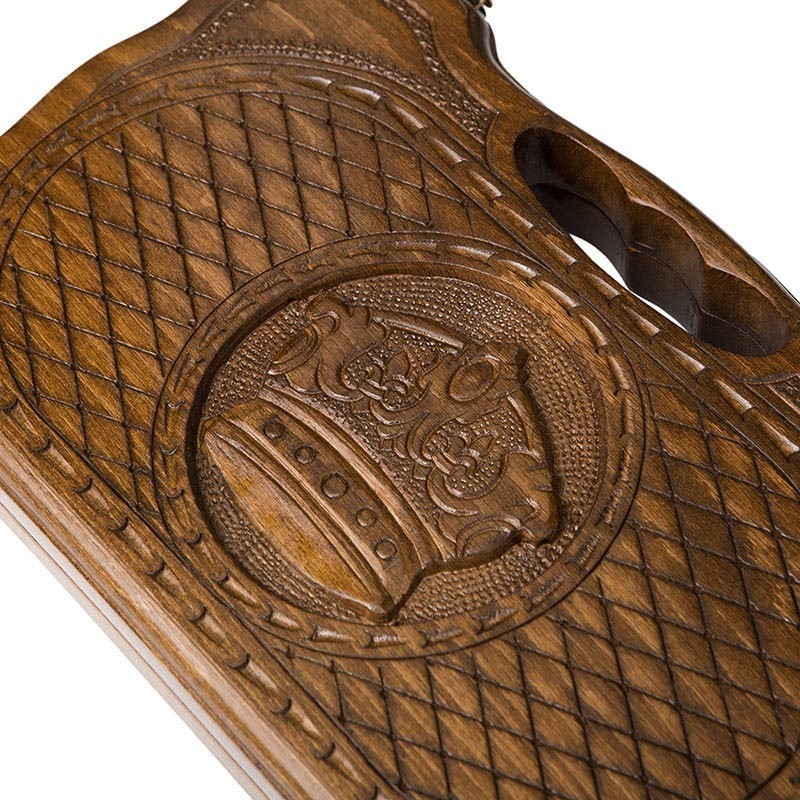 Нарды резные "Корона" с ручкой 30, Haleyan