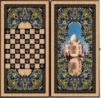Нарды + Шашки Сирия Тадж-Махал малые (Россия, дерево, 40 см), Partida