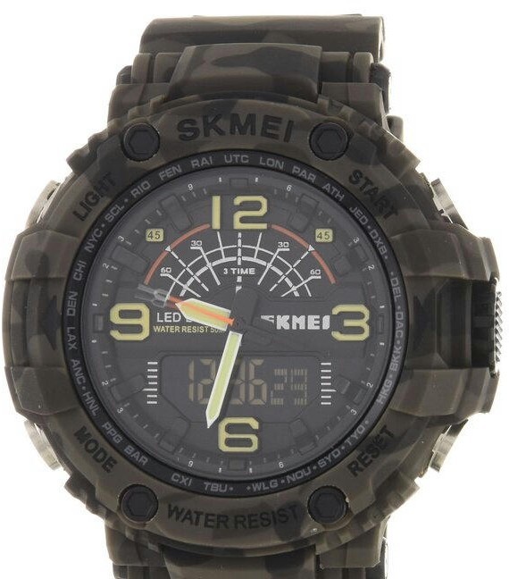 Наручные часы skmei 1617cmgy gray camouflage