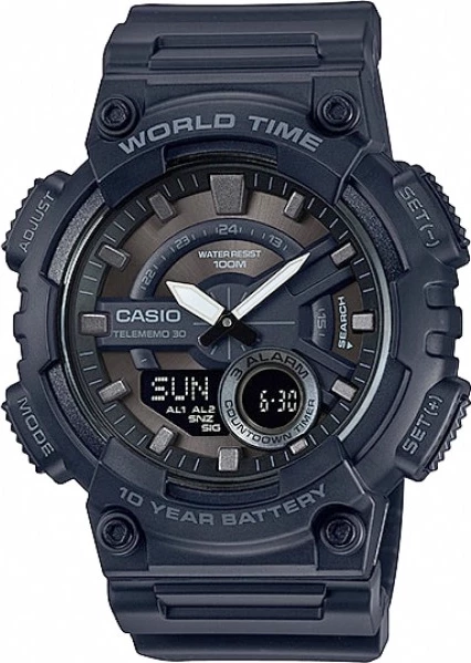 наручные часы casio aeq-110w-1b