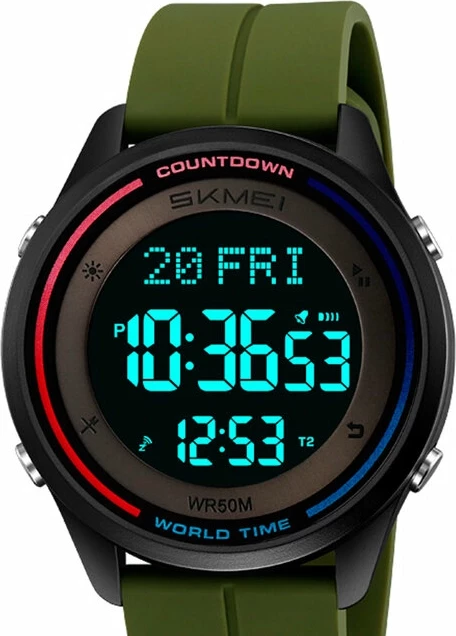Наручные часы skmei 2412pag army green-silicone