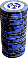 Фишки для игры в покер Black Stars номиналом 50 (25шт)