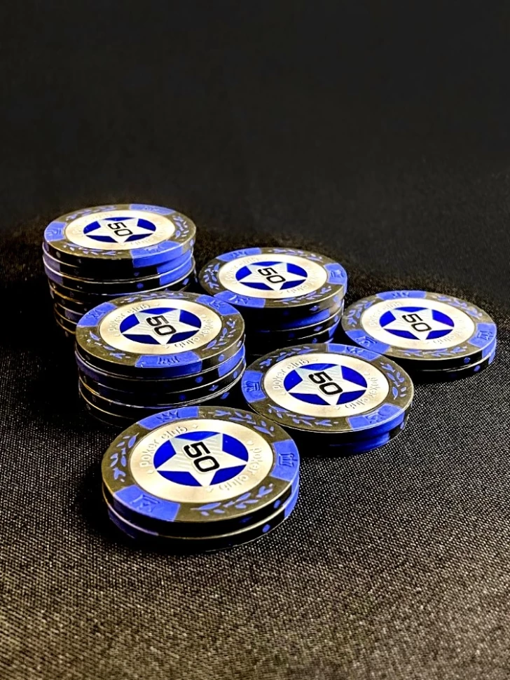 Фишки для игры в покер Black Stars номиналом 50 (25шт)