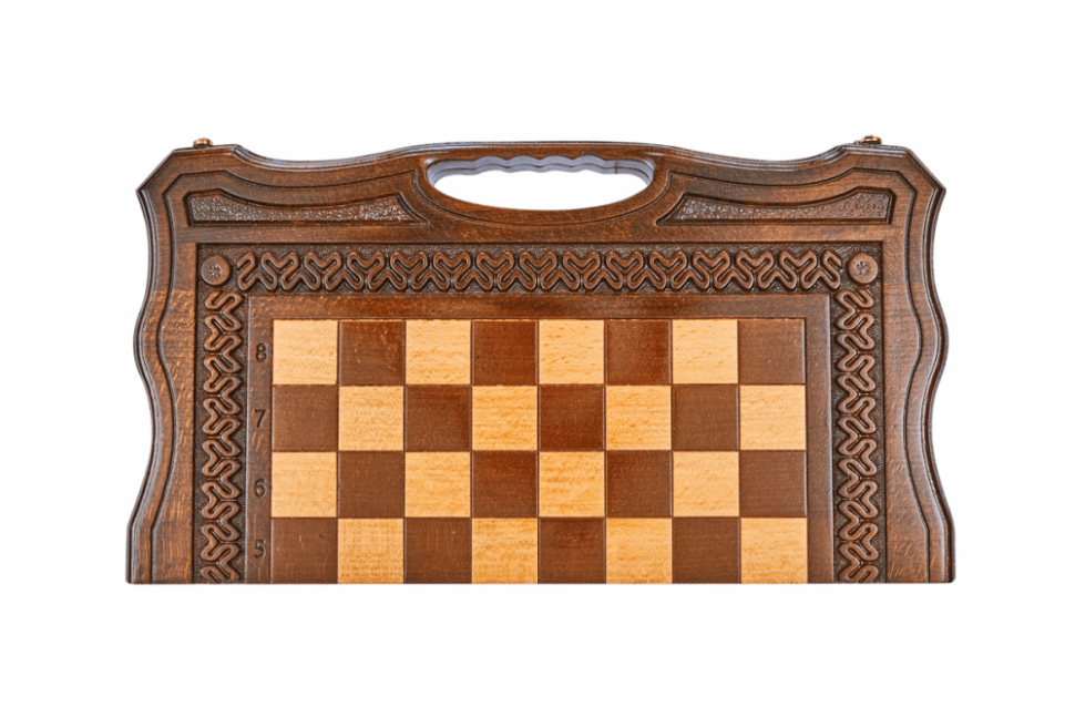 Шахматы + нарды резные Бриз-2 50, Haleyan