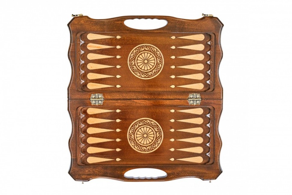 Шахматы + нарды резные Бриз-2 50, Haleyan