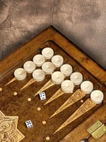 Нарды резные &quot;Золотой Узор 2&quot; 50, Mirzoyan