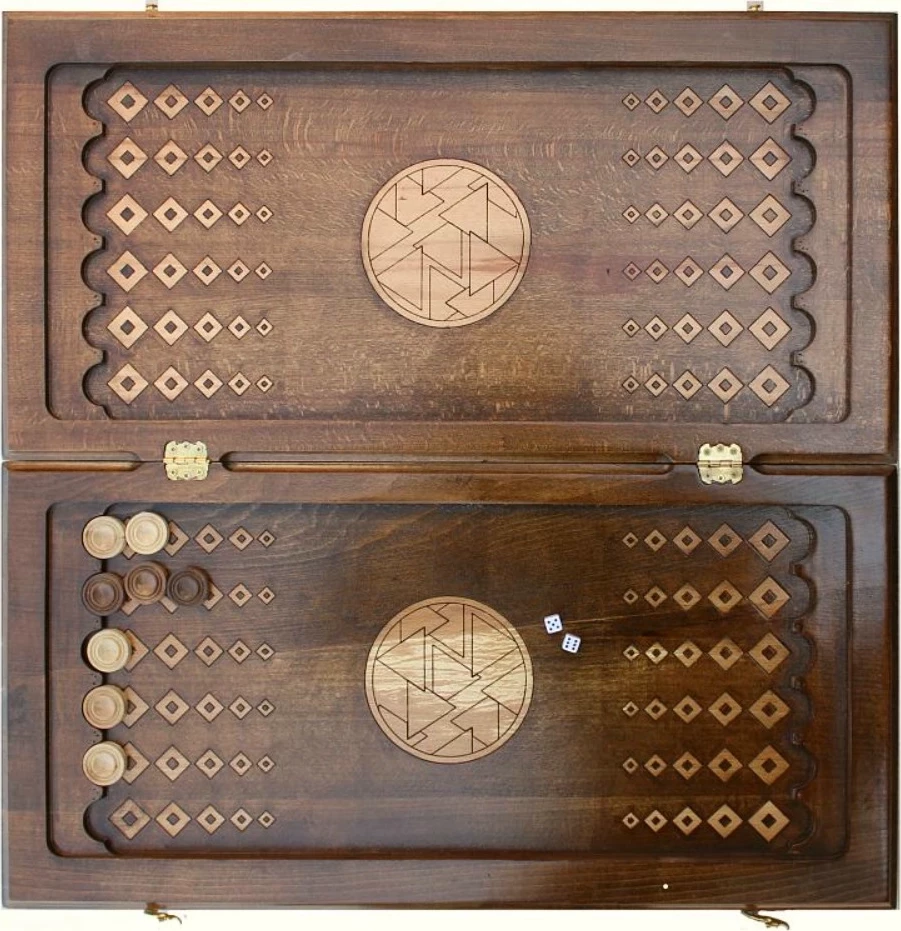 Нарды резные "Витраж 2", Ustyan