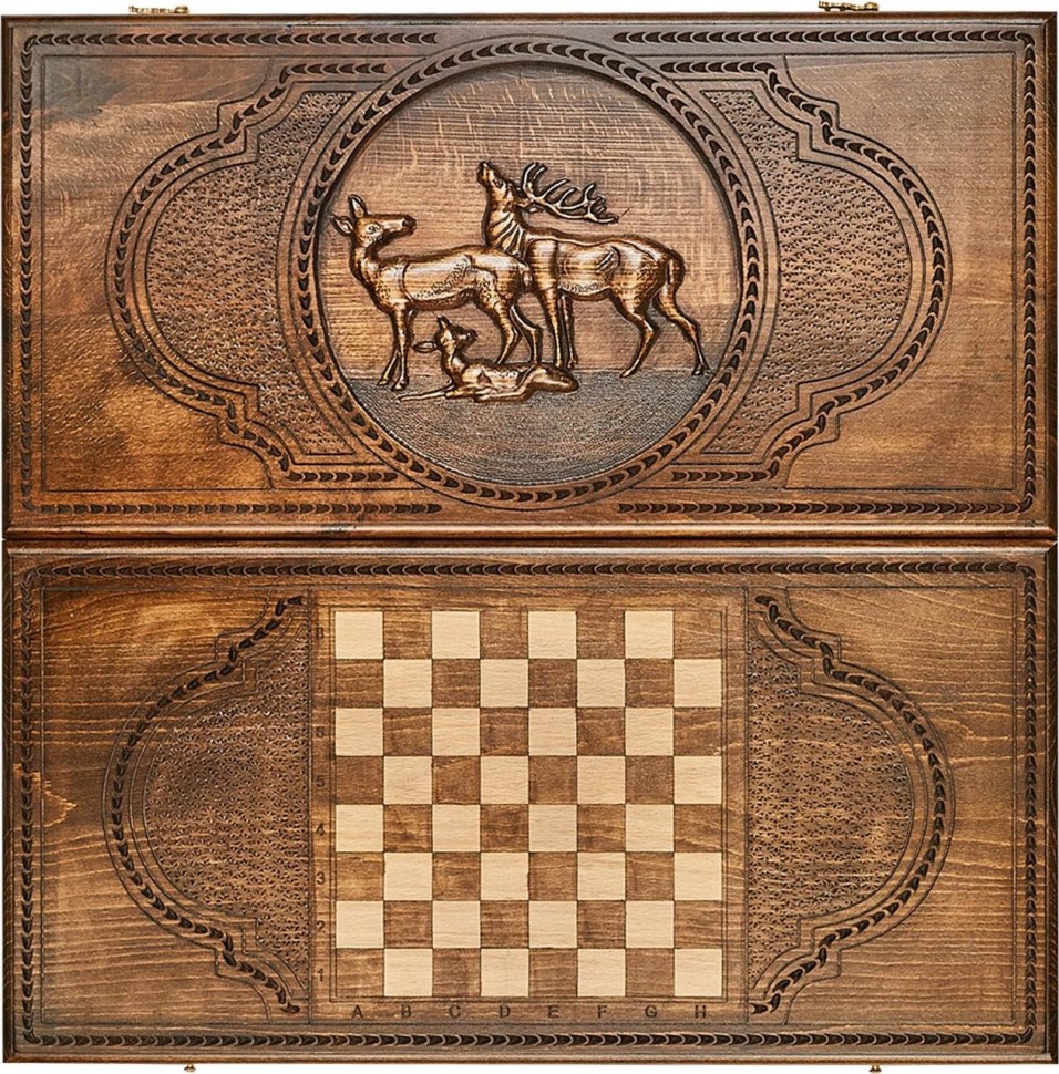 Нарды резные "Олень", Mkhitaryan