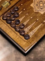 Нарды резные &quot;Золотой Узор 1&quot; 40, Mirzoyan