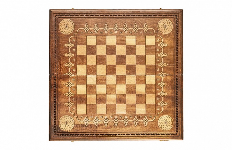 Шахматы + нарды резные "Бесконечность" 50, Mkhitaryan