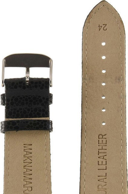 Ремешки maknamara 24 мм змея чер точка сер заст