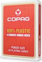 Карты &quot;Copag 4 Corner Jumbo index&quot; красная рубашка