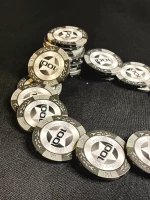 Фишки для игры в покер Black Stars номиналом 100 (25шт)