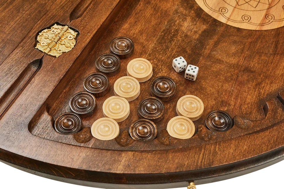 Шахматы + нарды резные "Аревик" 60, Mkhitaryan