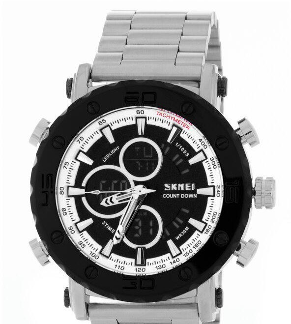 Наручные часы skmei 1636sibk silver black