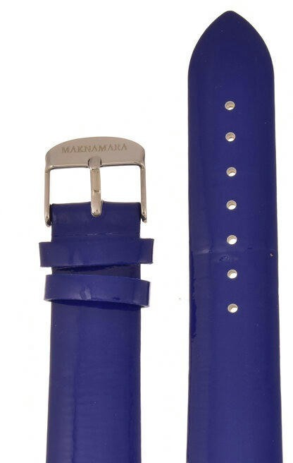 Ремешки maknamara 20 мм син лак сер заст-1