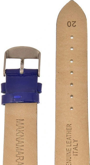 Ремешки maknamara 20 мм син лак сер заст-1