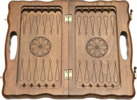 Нарды резные &quot;Арарат&quot; с ручкой 30, Haleyan