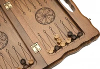 Нарды резные &quot;Арарат&quot; с ручкой 30, Haleyan