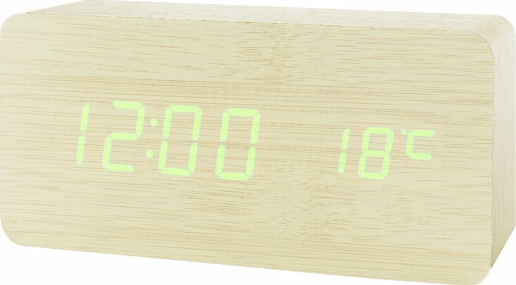 Сетевые часы vst862-4 зел.цифры (бел) +usb (без адаптера)